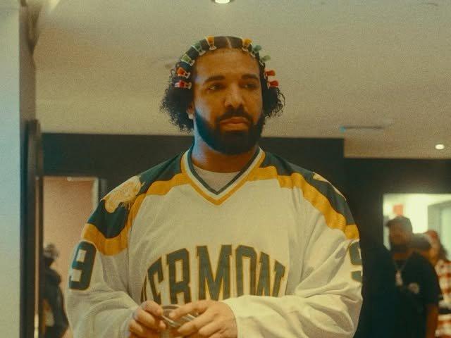 Drake in a still from the Lil Yachty video Tiny Tapes shot and edited